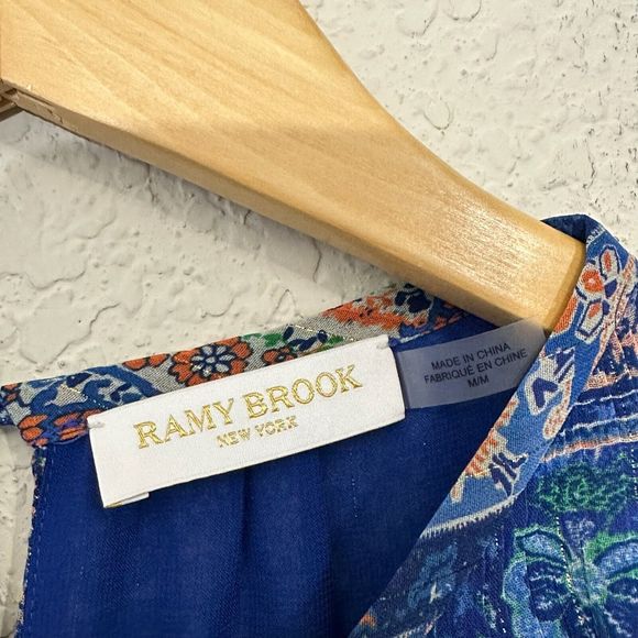 RAMY BROOK Patchwork Printed Paris Mini Dress in Blue Patchwork - Picture 10 of 13